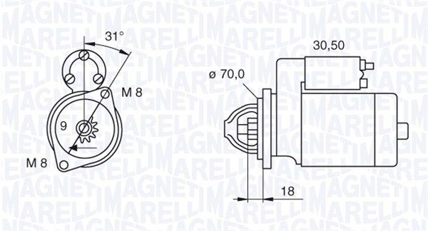 MAGNETI MARELLI Starteris 063521060140